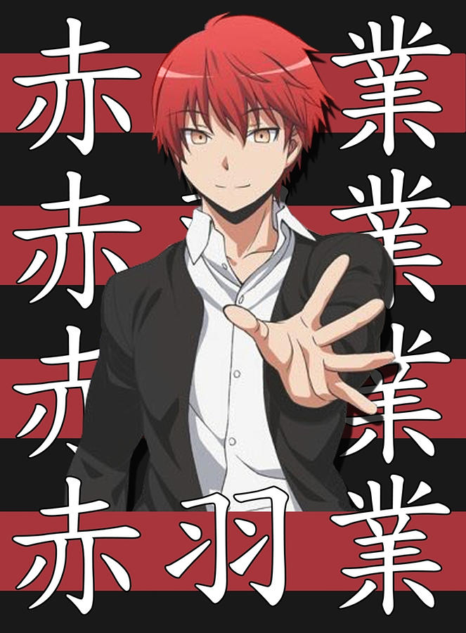 Karma Akabane Assassination Classroom Anime Digital Art by William Stratton