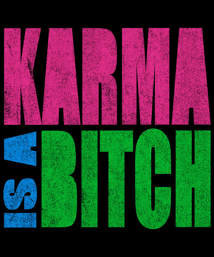 Karma Is A Bitch Digital Art by Flippin Sweet Gear