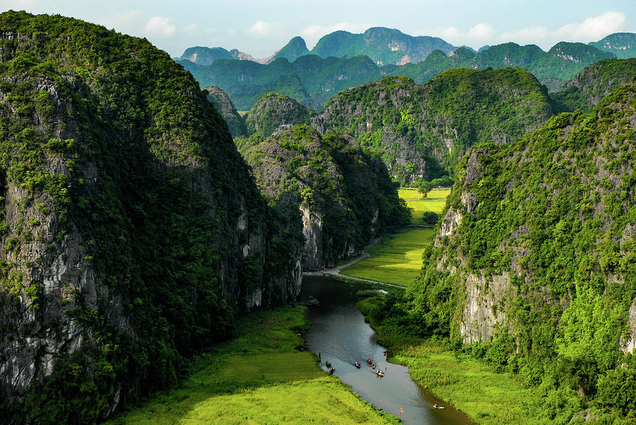 The River Queens -  Tam Coc, Ninh Binh Region. Vietnam Photograph by Earth And Spirit