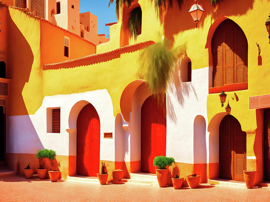 Kasbah In Tangier, UK Digital Art By Derek Oldfield - Fine Art America