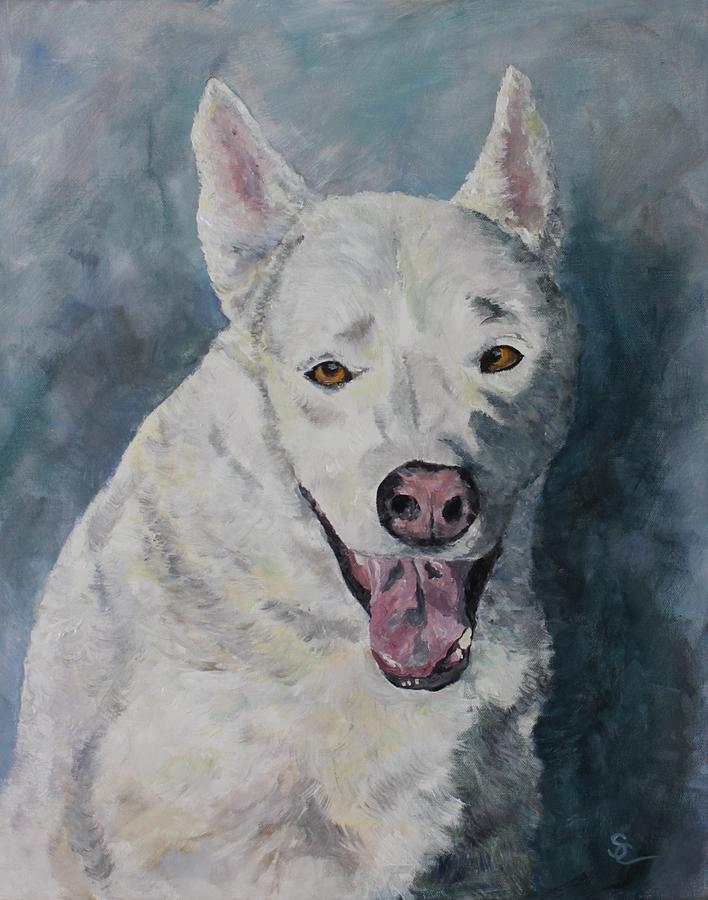 Dog Painting - Kasha by Sue Cable