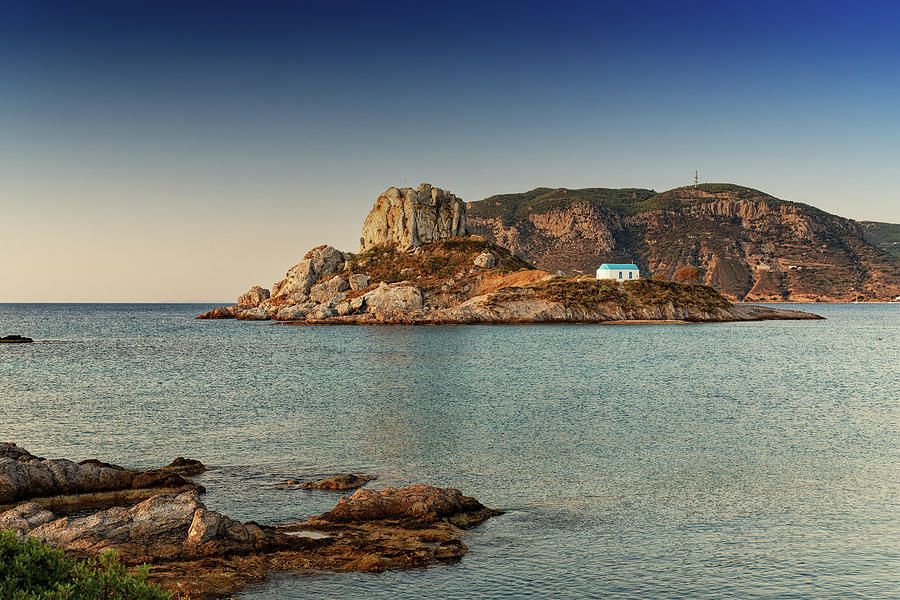 Greek Photograph - Kastri Islet Koss Greece by John Gilham