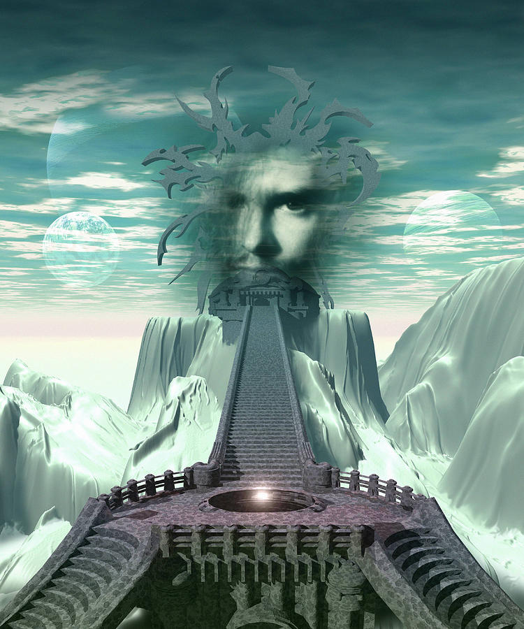 Kataklysm - Temple of Knowledge Painting by Sv Bell
