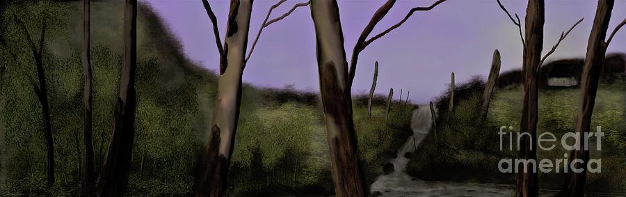 Kate Hudson Shack by the Stream Digital Art by Julie Grimshaw