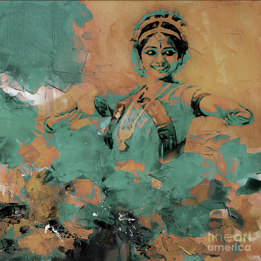 Kathak Dance painting 003 Painting by Gull G