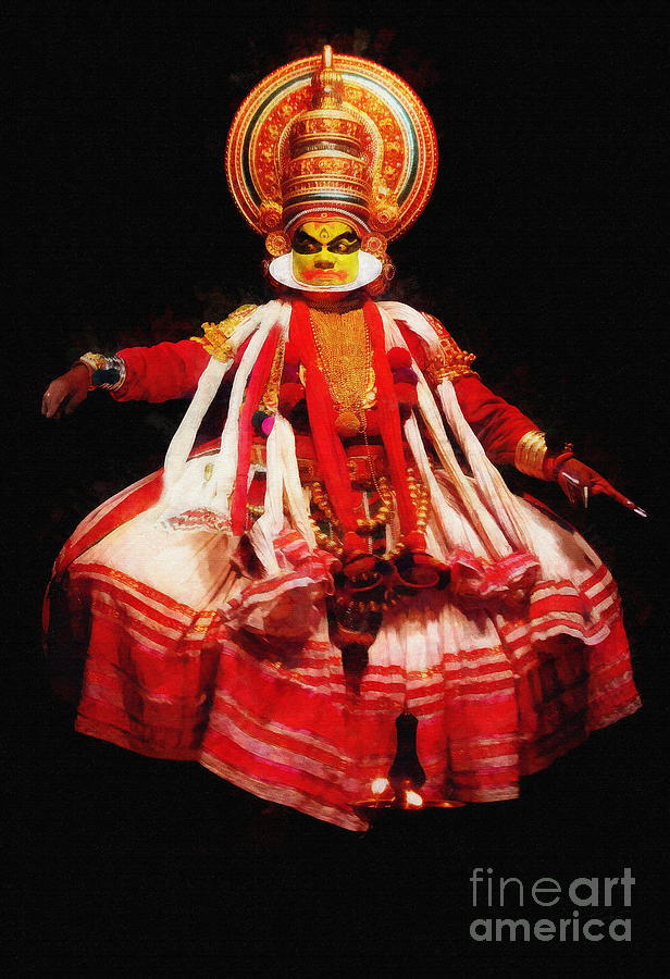 Kathakali Dancer Digital Art by Jerzy Czyz