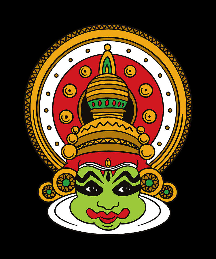 Kathakali tamil indian kathakali head Digital Art by Norman W - Fine Art  America