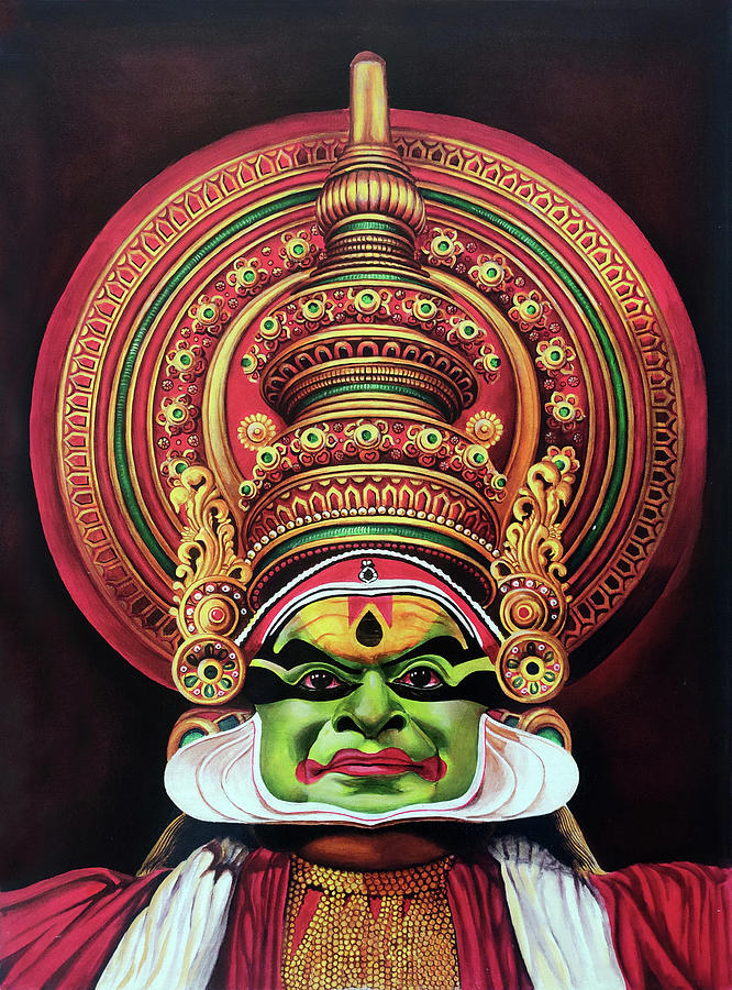 Kerala gods own country- kathakali face