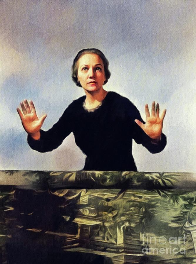 Katherine Anne Porter, Literary Legend Painting by Esoterica Art Agency