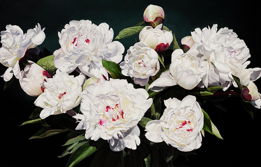 Flower Painting - Katherines Peonies by Thomas Darnell