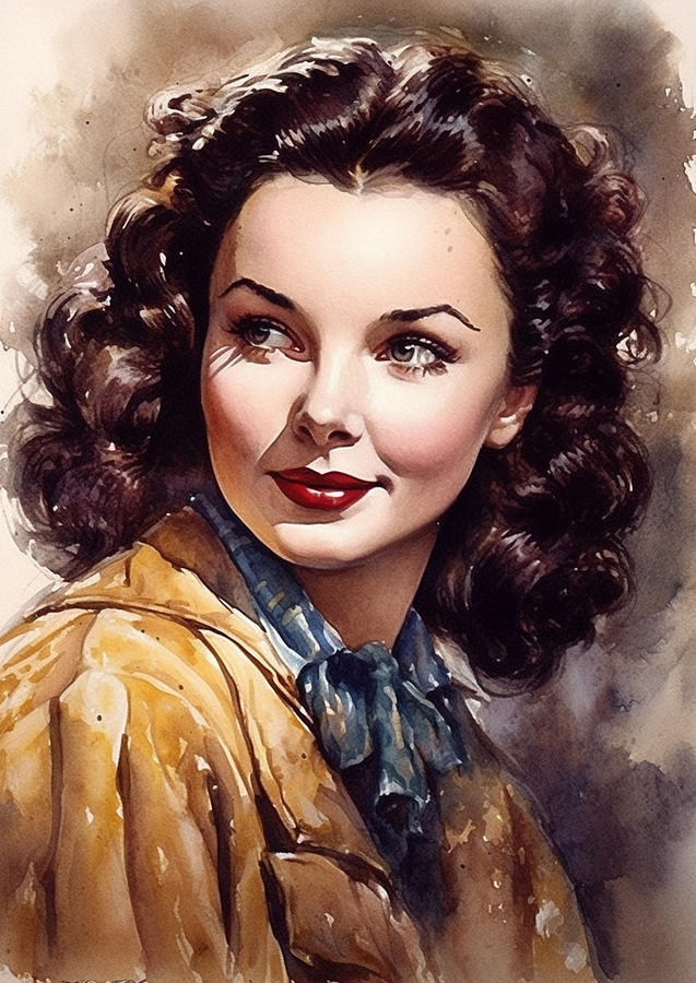 Kathryn Grayson 01 Digital Art by Thuy Dinh Thi - Pixels