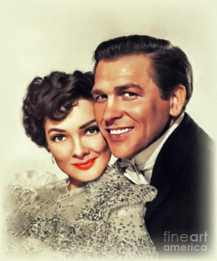 Kathryn Grayson and Howard Keel, Hollywood Legends Painting by Esoterica Art Agency