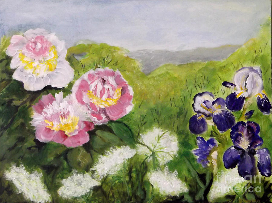 Kathryns Flowers #2 Painting by Carol Kovalchuk