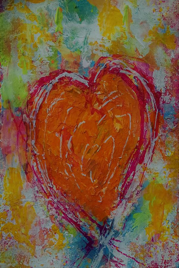 25 Kathy's Heart Mixed Media by Kathleen James - Fine Art America