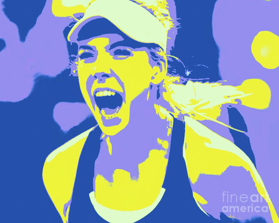 British Painting - Katie Boulter by Jack Bunds British Painting - Katie Boulter by Jack Bunds