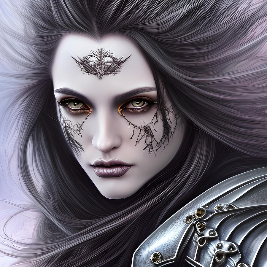 Katla the Gothic Medieval Knight of Mythical Lore Digital Art by Bella ...