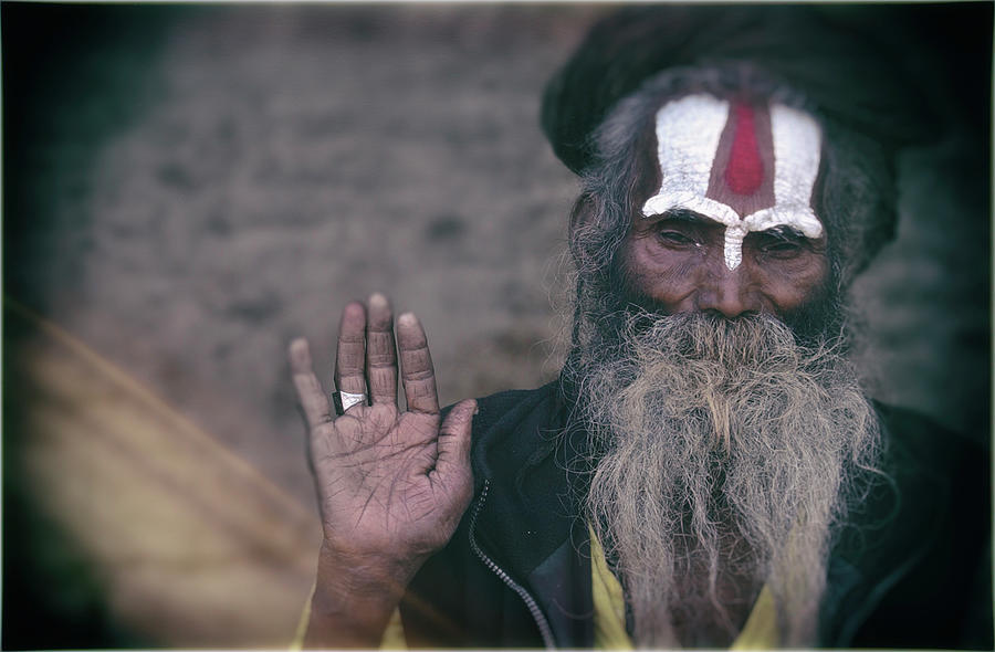 Katmandu holy man 2 Photograph by David Longstreath