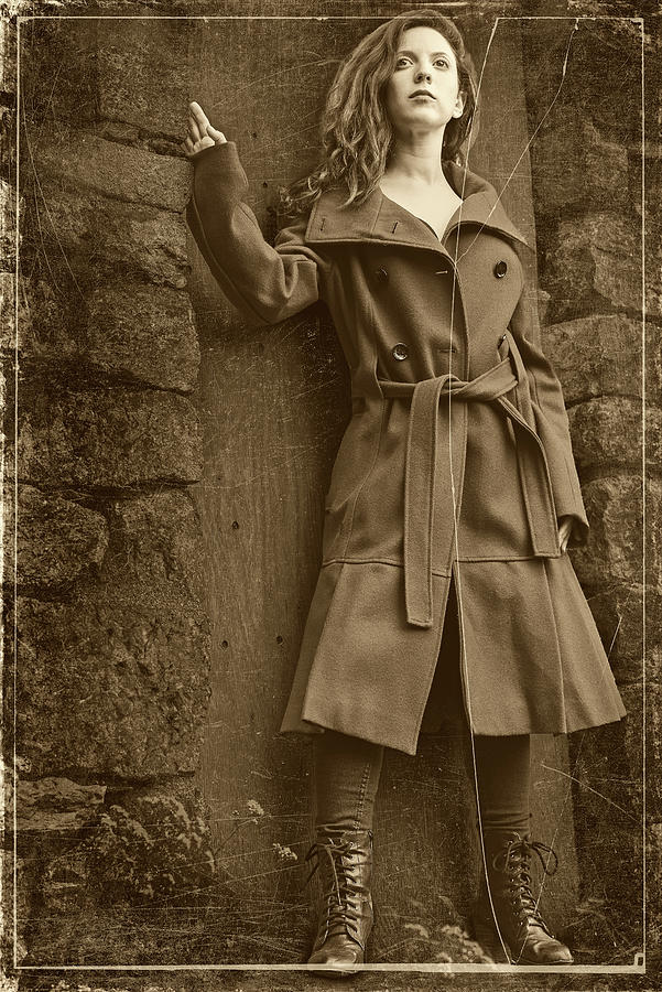 Katriella in Coat Photograph by Bruce Bowers