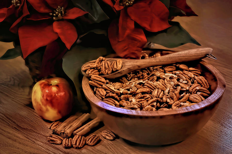 Katrina Bowl with Southern Pecans Photograph by Donna Kennedy