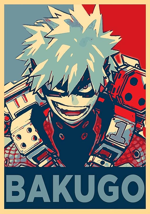 Katsuki Bakugo HOPE Digital Art by Gene Bradford