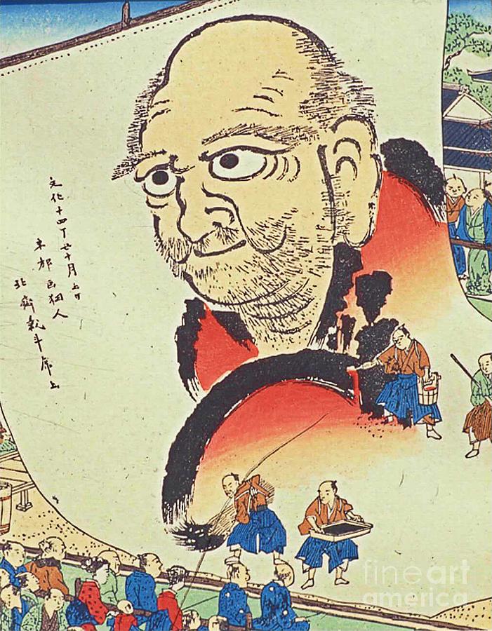 Katsushika Hokusai Mixed Media - Katsushika Hokusai Daruma 1817 by Katsushika Hokusai
