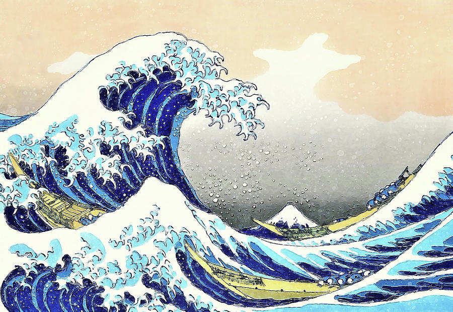 Katsushika Hokusai - The Great Wave off Kanagawa - Gorgeous Painting ...