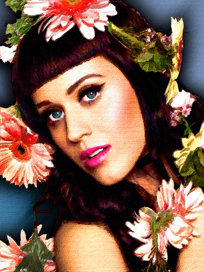 Katy Perry Painting by Tony Rubino