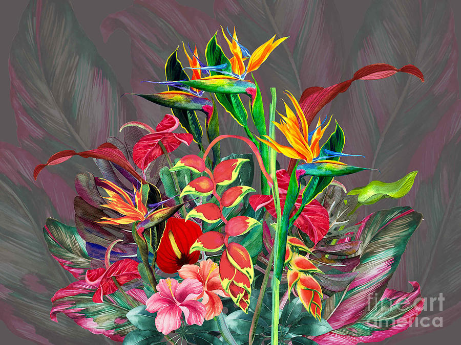Kauai Exotic Garden Digital Art by J Marielle