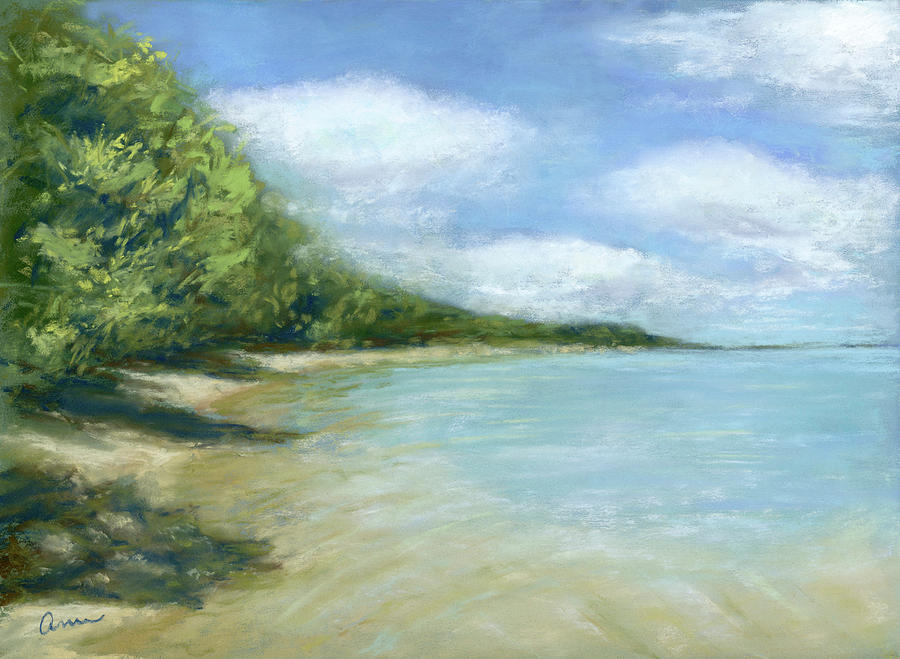 Kauai Hawaii Beach Pastel by Ann Whittington Wendlick - Pixels