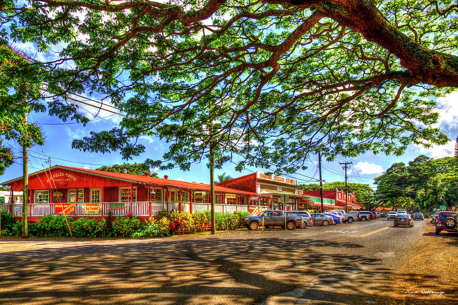 Kauai HI Old Koloa Town Stores 7 Architectural Cityscape Art Photograph by Reid Callaway