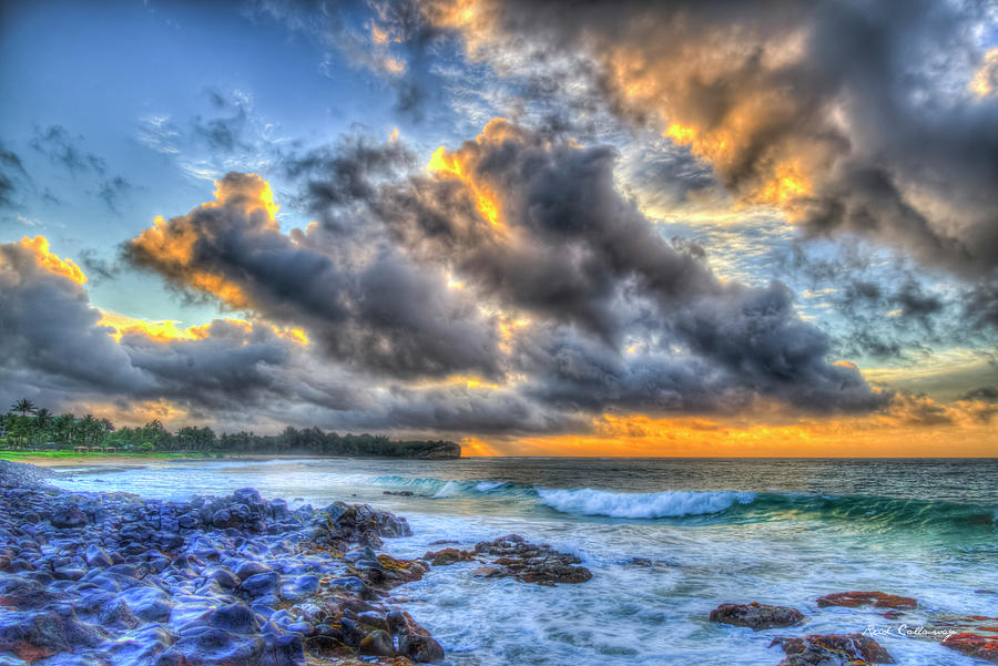 Kauai HI Shipwreck Beach Sunrise Keoneloa Beach Seascape Art Photograph ...