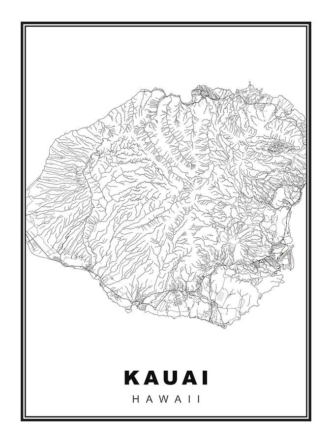 Kauai Map Ipsita Das 