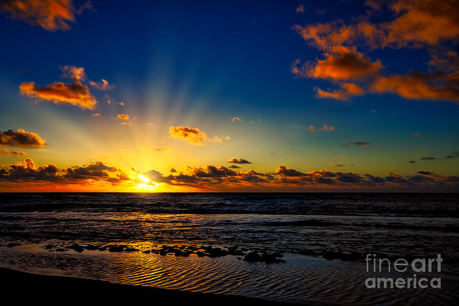 Kauai Sunrise Photograph by Chuck Burdick