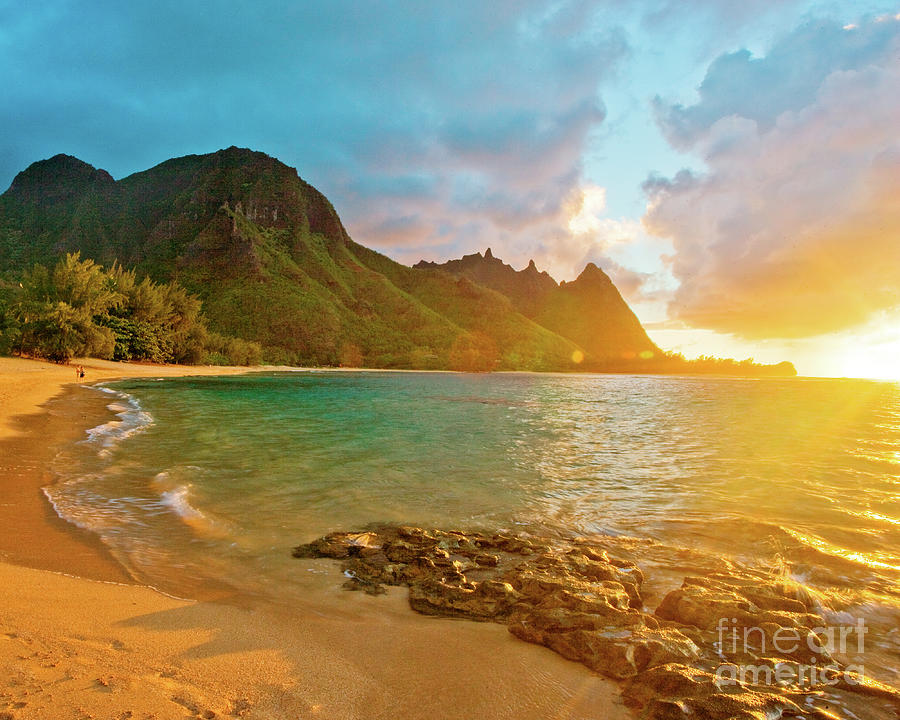 Kauai Sunset Paradise Photograph By Michael Swiet - Fine Art America