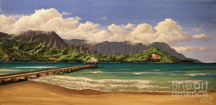 Kauai Surf Paradise Painting by Chad Berglund