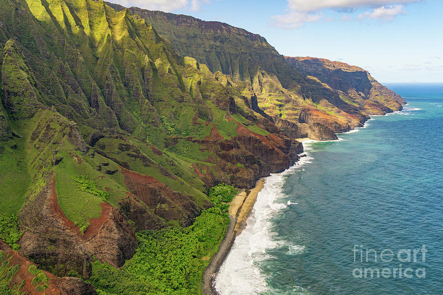 Hawaii Photograph - Kauais Wild Na Pali Coast by Nancy Gleason