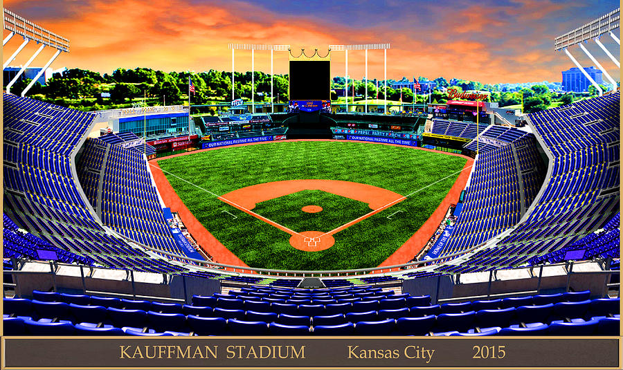 Kauffman Stadium 2015 Digital Art by Gary Grigsby - Fine Art America