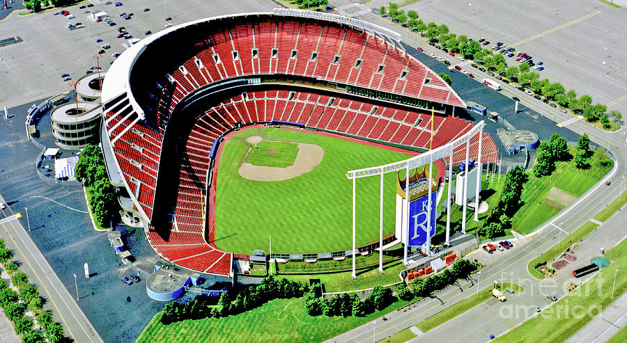 Kansas City Royals Photograph - Kauffman Stadium by Julia Robertson-Armstrong