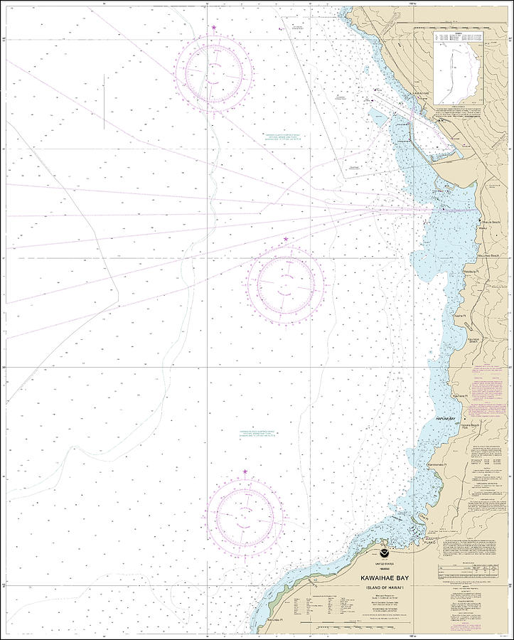 Kawaihae Bay Island of Hawaii Nautical Chart 19330 No Borders Digital