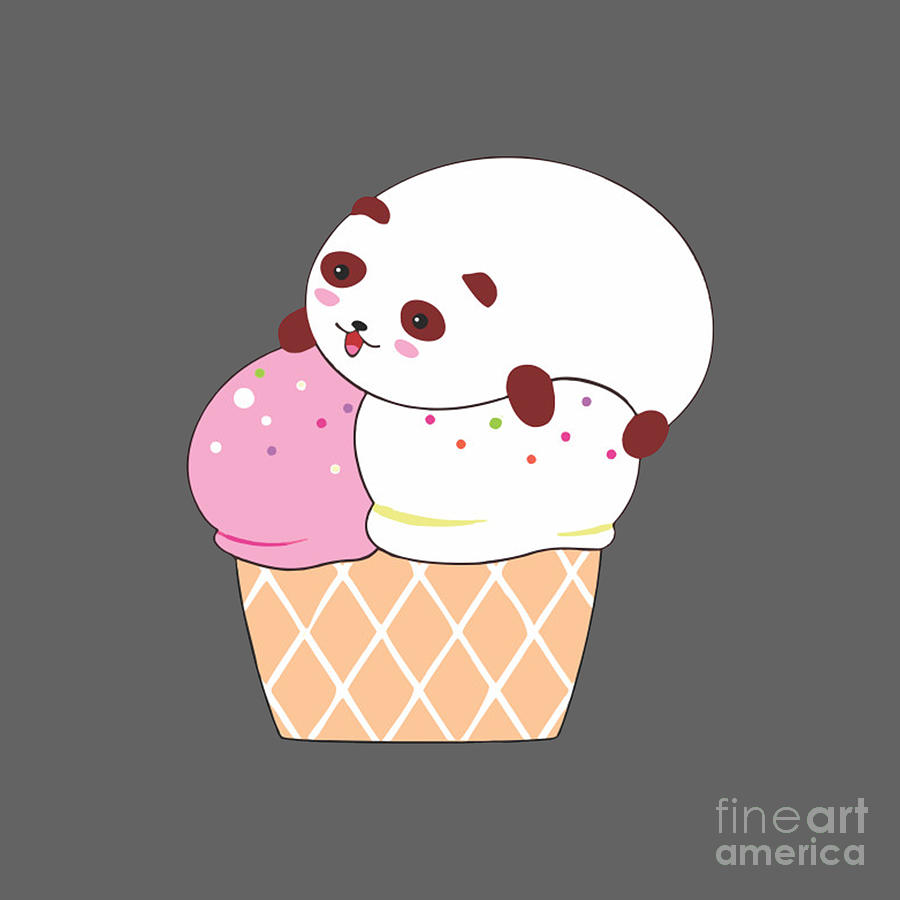 HOW TO DRAW A CUTE PANDA ICE CREAM 