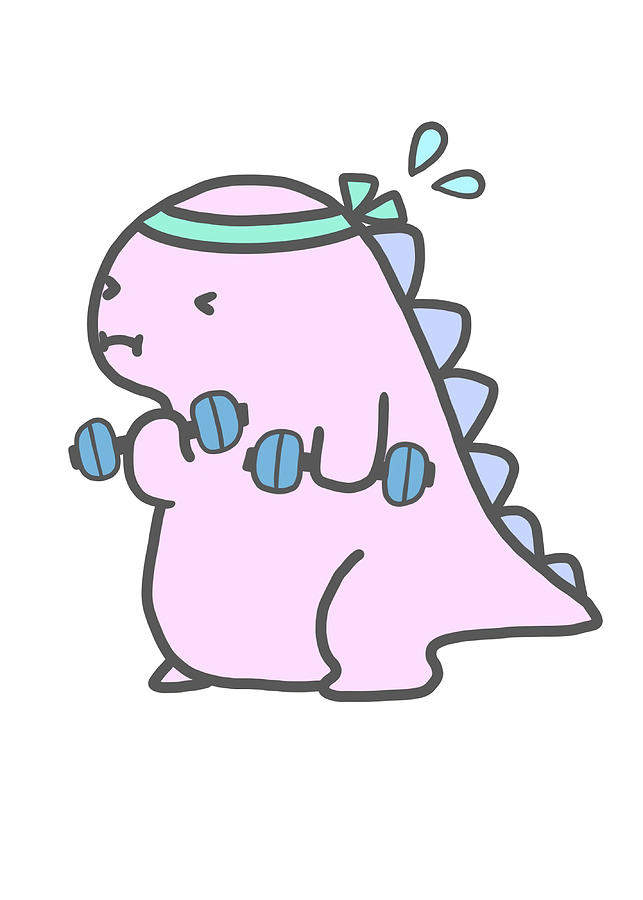 cute chubby dinosaur