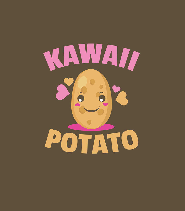 Kawaii Potato Anime Cute Costume Japanese Potatoes Lover Digital Art by ...