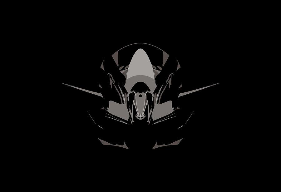 Kawasaki H2R Superbike Digital Art by Black Gryphon - Fine Art America