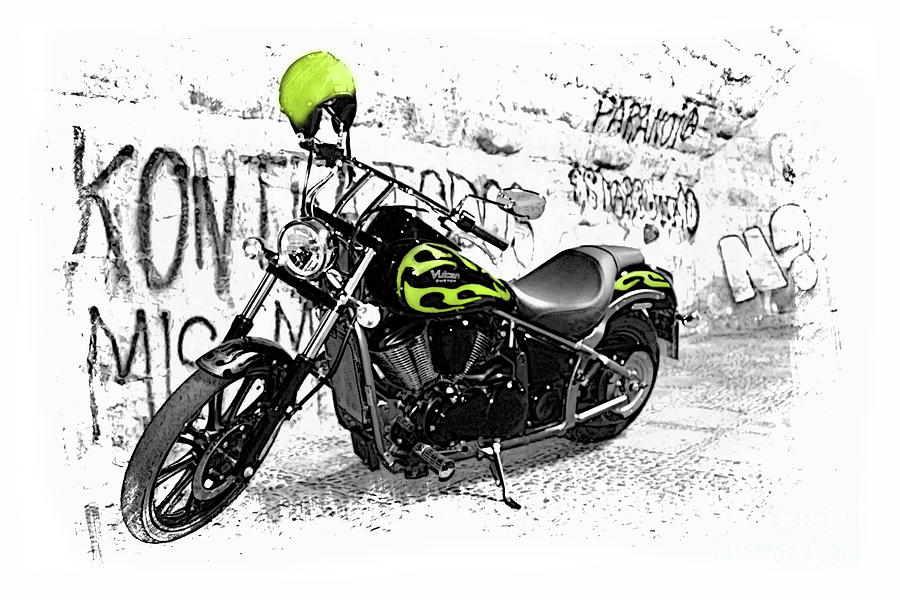 Kawasaki Vulcan 900 Classic Motorcycle II Photograph by Al Bourassa