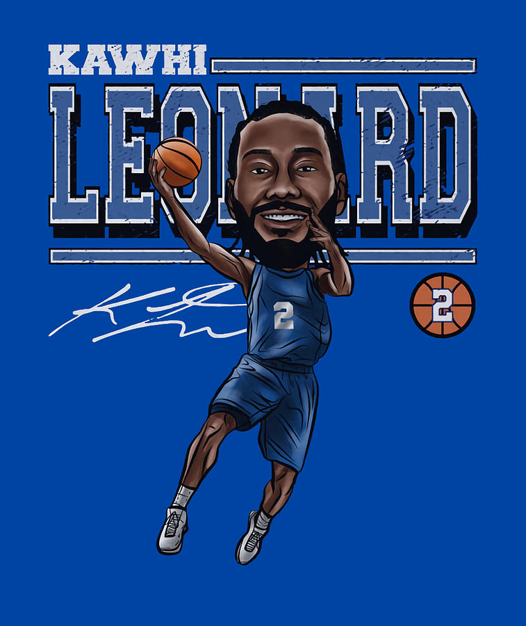 Kawhi Leonard Cartoon Digital Art By Kelvin Kent - Fine Art America