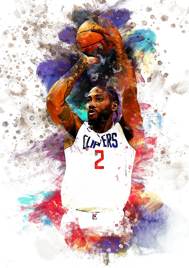Kawhi Leonard LA Clippers Nba Player Digital Art by Afrio Adistira
