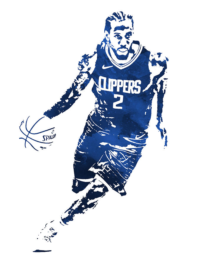 Kawhi Leonard Los Angeles Clippers Watercolor Strokes Pixel Art 10 Mixed  Media by Joe Hamilton - Pixels