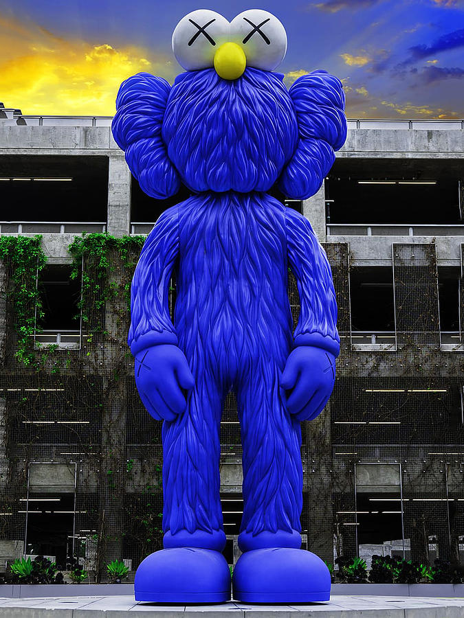KAWS elmo Digital Art by Triple Cee Fine Art America