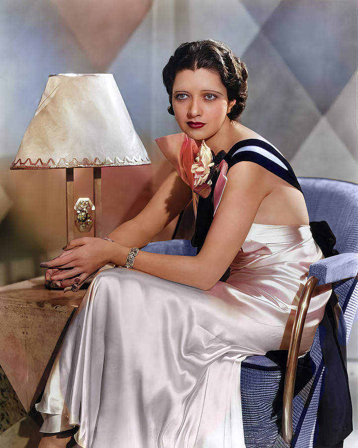 Kay Francis in Evening Gown Digital Art by Chuck Staley