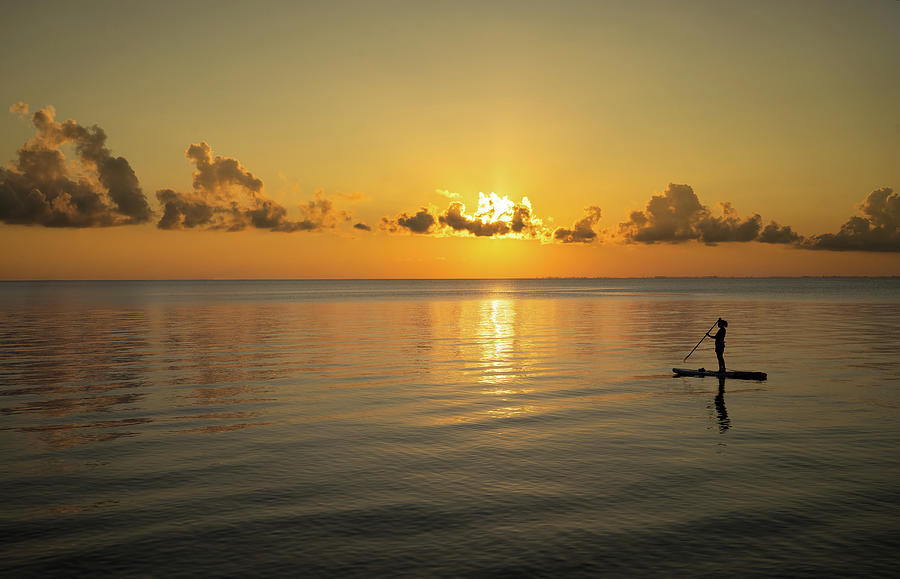 Kayak at Sunrise 2 Photograph by Al Hurley